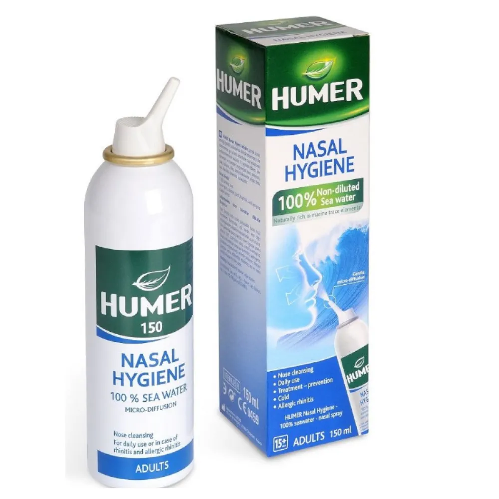HUMER Hygiena nosu 100% mořská voda pro dosp.150ml