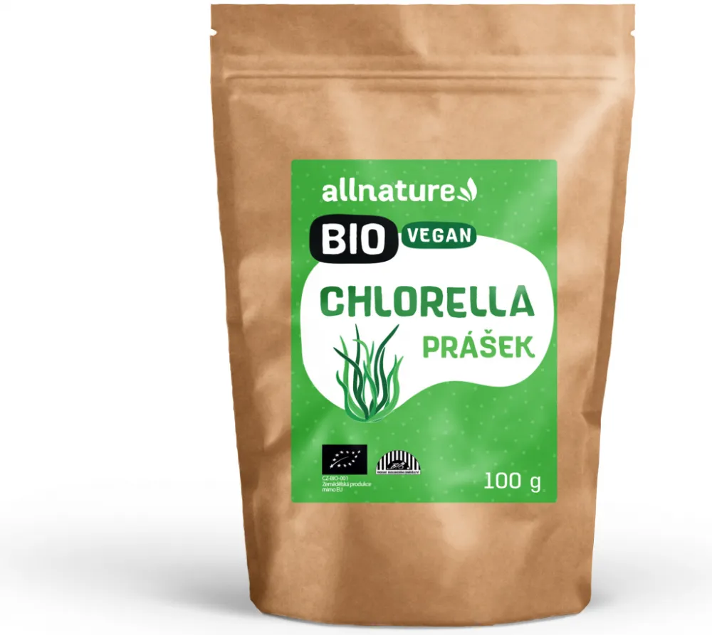 Allnature Chlorella prášek BIO 100g
