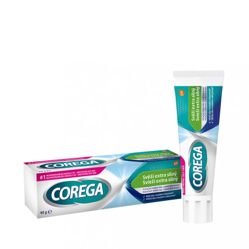 Corega Svěží Extra silný fixační krém 40g