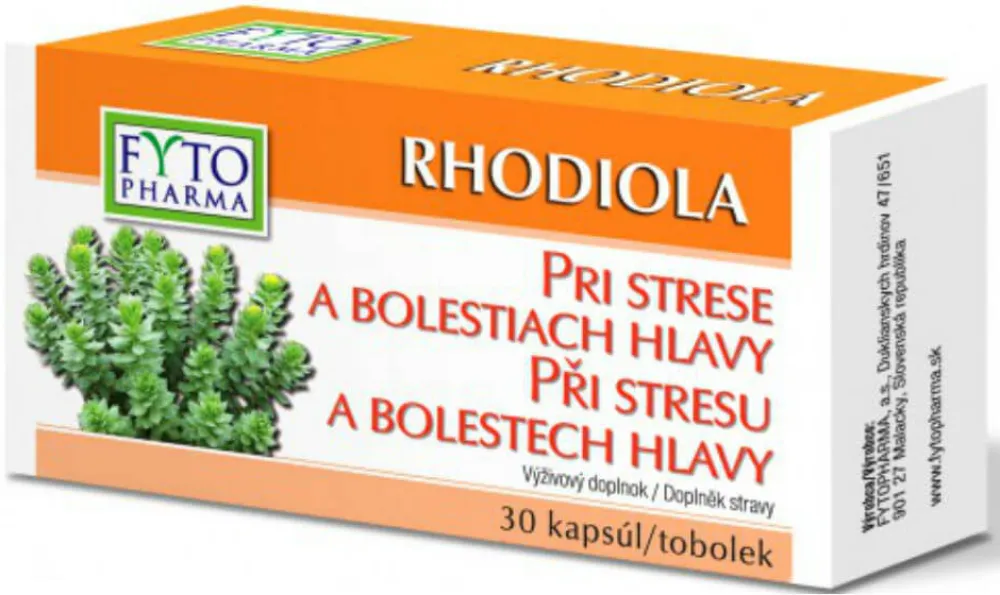 RHODIOLA tobolky při stresu 30ks Fytopharma