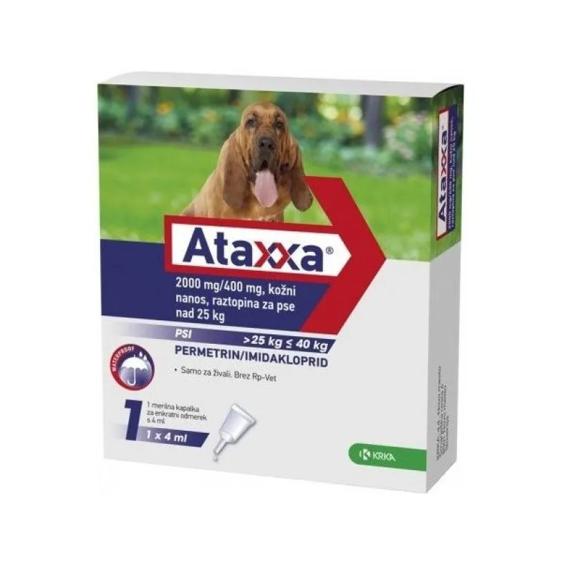 Ataxxa pro psy nad 25kg spot-on 1x4ml