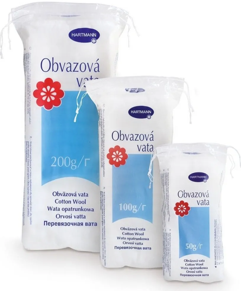 Vata obvazová skládaná 50g