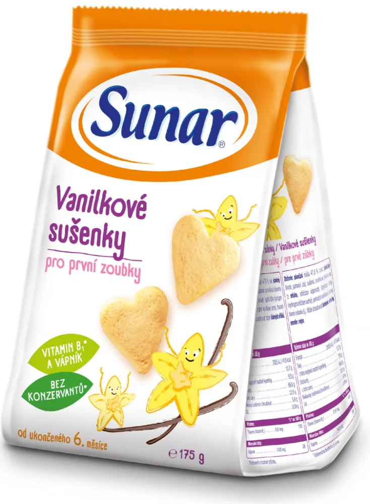 Sunar vanilkové sušenky 175g