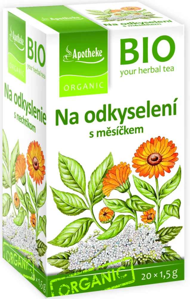 Apotheke BIO Na odkyselení s měsíčkem čaj 20x1.5g