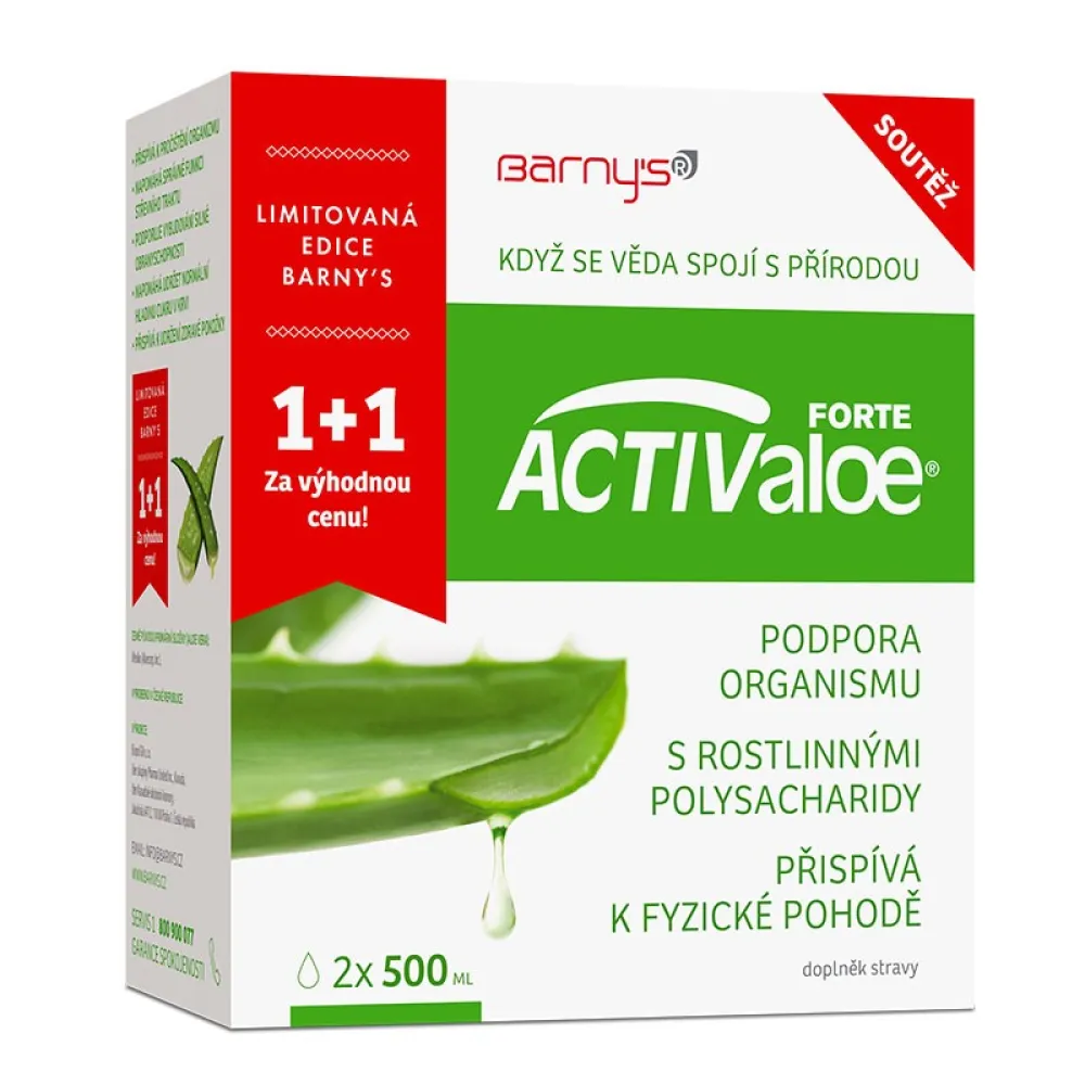 Barnys ACTIValoe lékárenská aloe 2x500ml