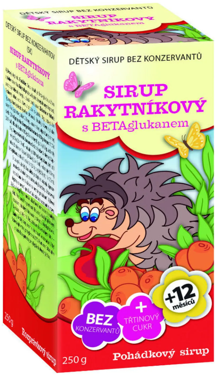 Pohádkový sirup Rakytníkový s BETAglukanem 250g
