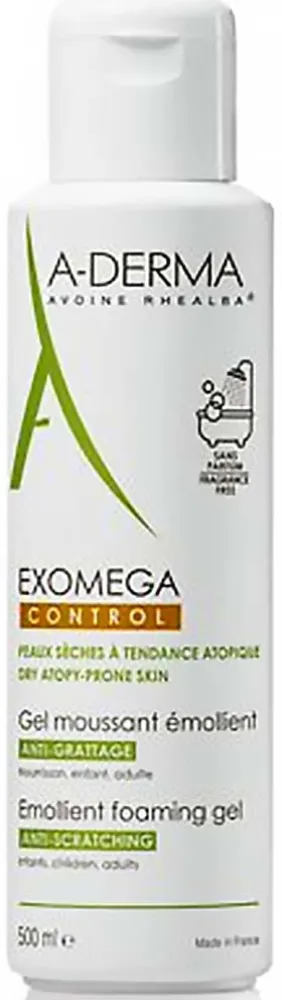 A-DERMA Exomega CONTROL Zvláč.pěnivý gel 500ml