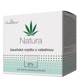 Cannaderm Natura lázeňské mýdlo s rašelinou 80g