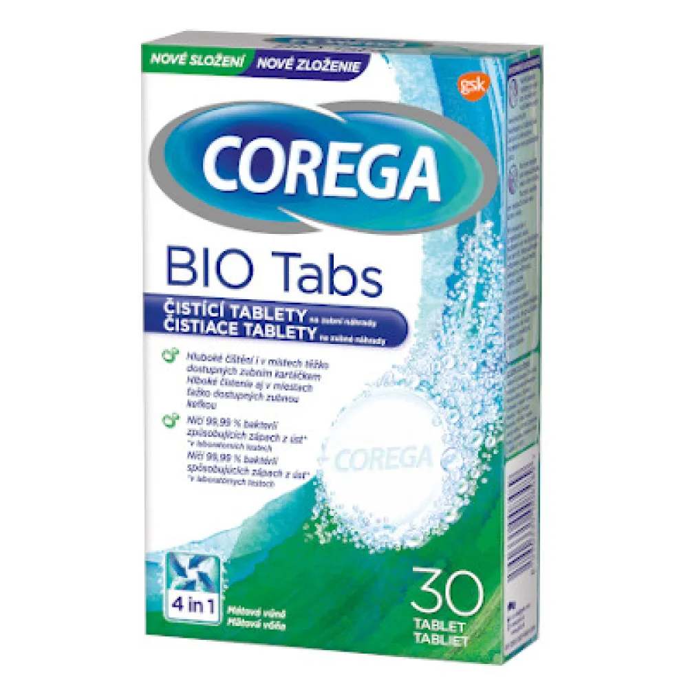 Corega Bio Tabs čisticí tablety 30ks
