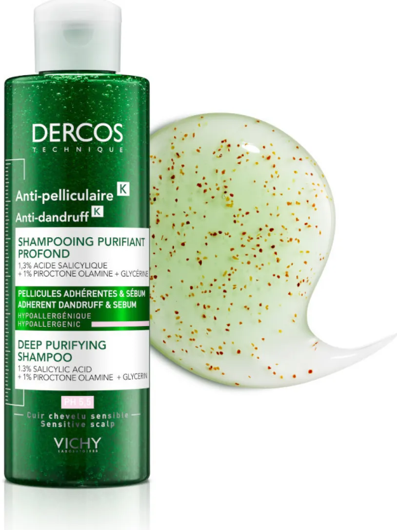 VICHY DERCOS Peelingový šampon proti lupům 250ml