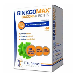 GinkgoMAX+Bacopa+Lecitin DaVinciAcademia tob.60