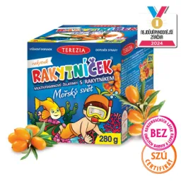 TEREZIA RAKYTNÍČEK multivitaminové želatinky s rakytníkem - MOŘSKÝ SVĚT 140 ks (280 g)