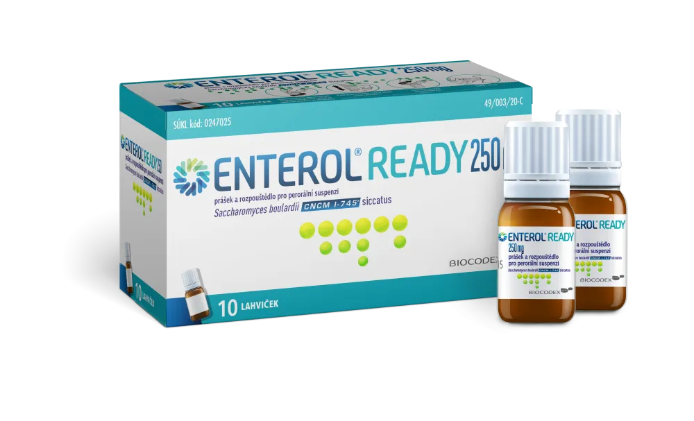 ENTEROL READY 250mg por.plq.sus.10+10x8ml