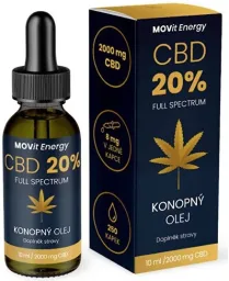 MOVit CBD 20% Full Spectrum konopný olej 10ml
