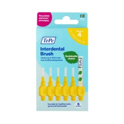 TePe meziz.kart.size 4 Žluté pap.krabička 6ks