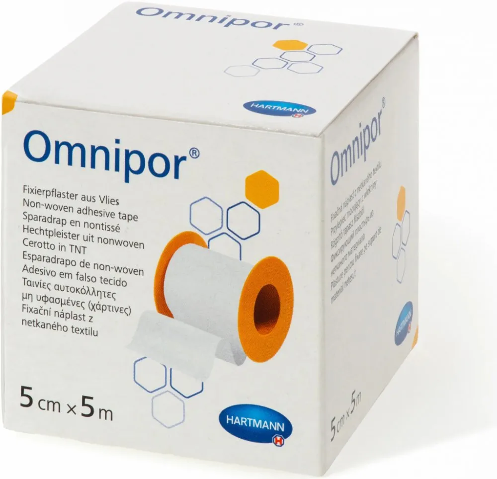 Náplast Omnipor netkaný textil 5cmx5m 1ks