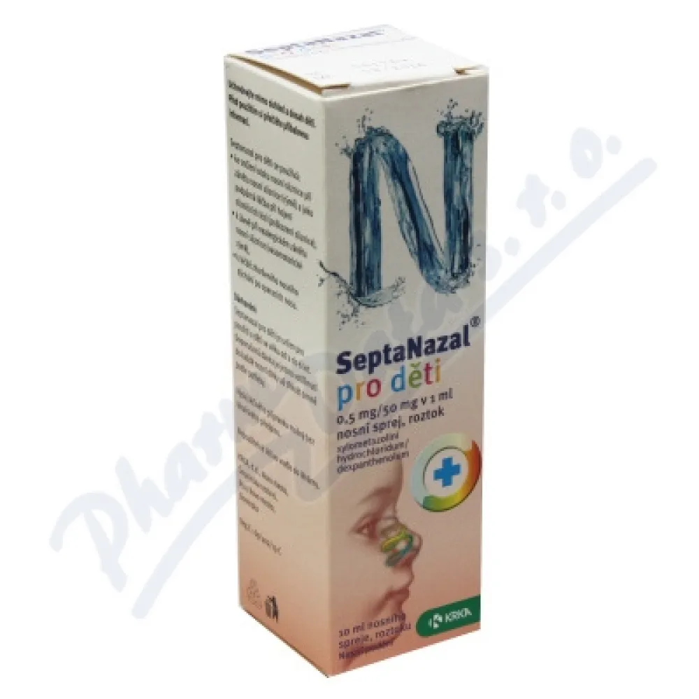 Septanazal děti 0.5+50mg/ml nas.spr.sol.1x10ml
