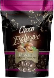 POEX Choco Exclusive Mandle v hořké čokoládě 700g