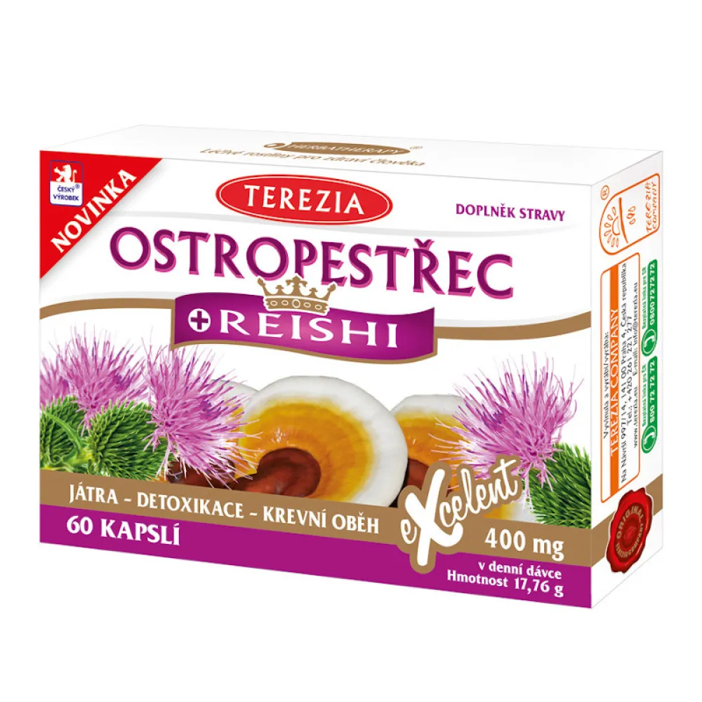 TEREZIA Ostropestřec+Reishi cps.60