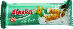Kukuřičné trubičky Alaska mléčný krém 18g