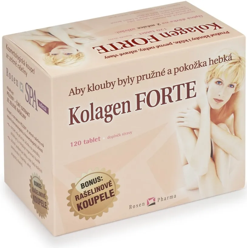Rosen Kolagen Forte tbl.120+2 RosenSpa zel.koupel