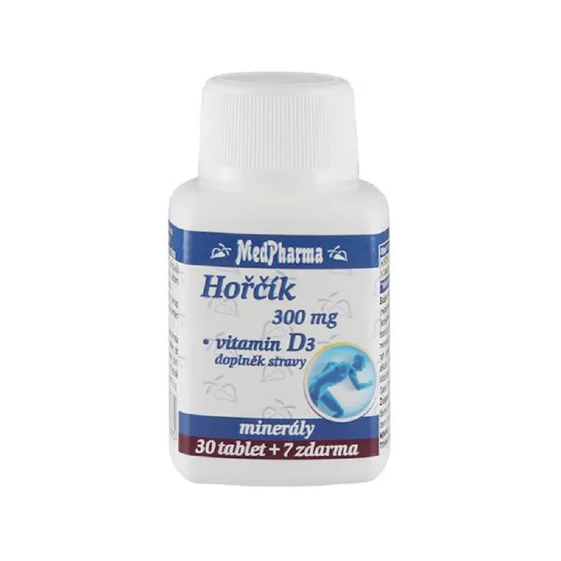 MedPharma Hořčík 300mg+vit.D3 tbl.107