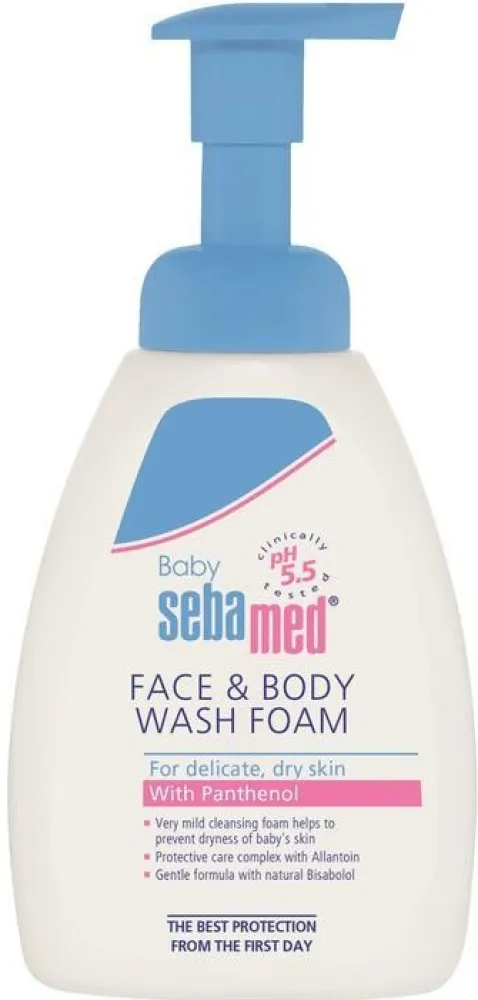 SEBAMED Dětská mycí pěna na obličej a tělo 400ml
