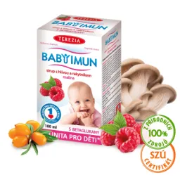 TEREZIA BABY IMUN sirup s hlívou a rakytníkem - malina 100 ml