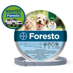 Foresto 1.25g+0.56g obojek kočky+psy do 8kg 38cm