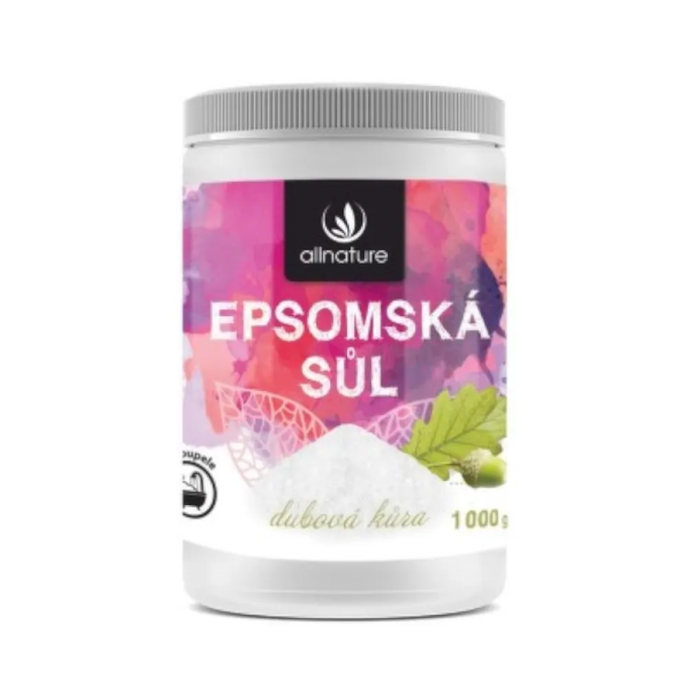 Allnature Epsomská sůl Dubová kůra 1000g