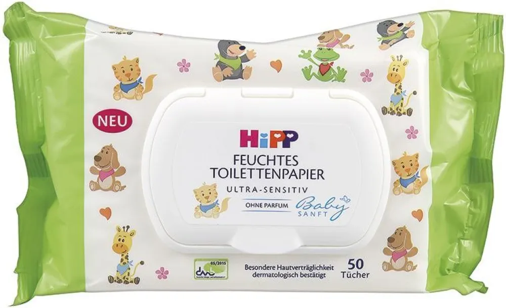 HiPP BabySANFT vlhčený toaletní papír 50ks
