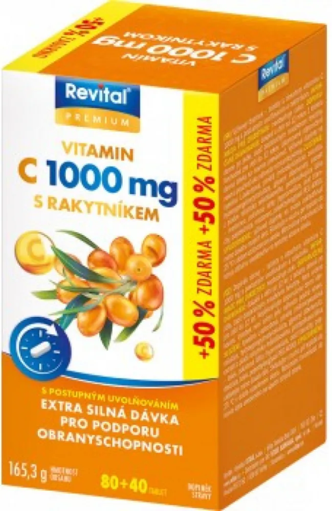 Vitar Vitamin C 1000mg+rakytník tbl.120