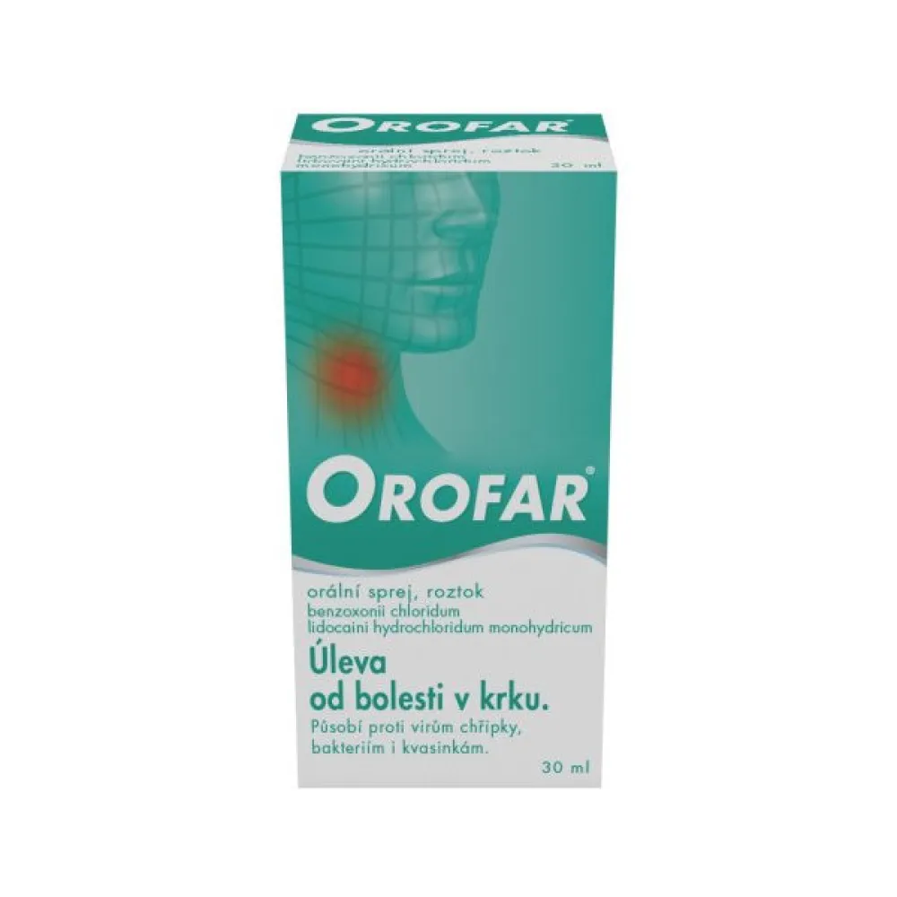Orofar 2mg/ml+1.5mg/ml orm.spr.sol.1x30ml