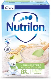 Nutrilon Obil.-ml.kaše 7cereálií s ovocem 225g 8m+