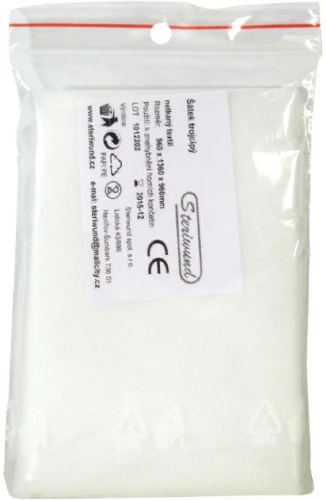 Šátek trojcípý netkaný 960x1360x960mm Steriwund