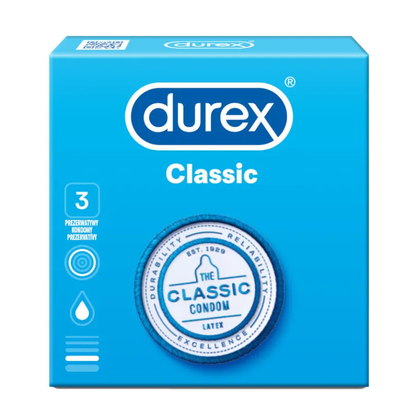 DUREX Classic prezervativ 3ks