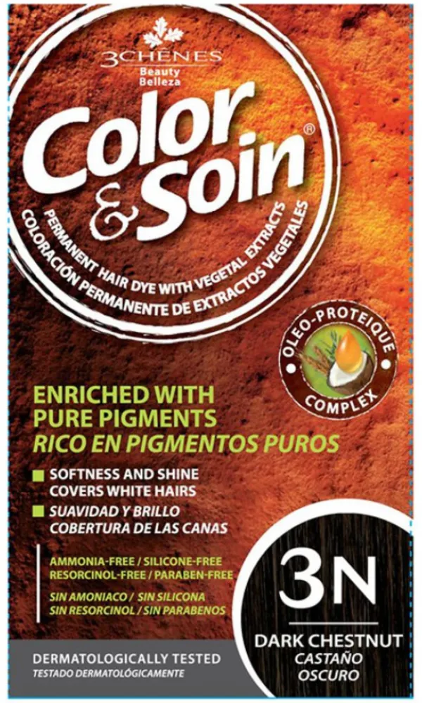 Barva Color&Soin 3N - tmavě hnědá 135ml