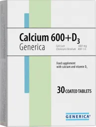 Calcium 600+D3 tbl.30 Generica