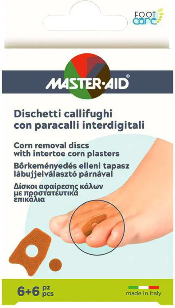 FOOT Care Náplasti na kuří oka mezi prsty 6+6ks