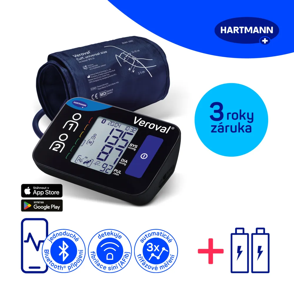 Tonometr digi. Veroval Compact + connect pažní