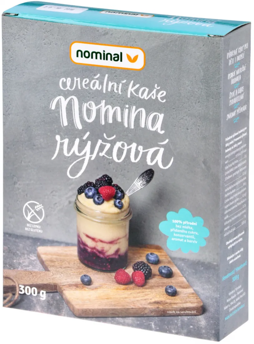 Nomina cereální kaše rýžová bez lepku 300g