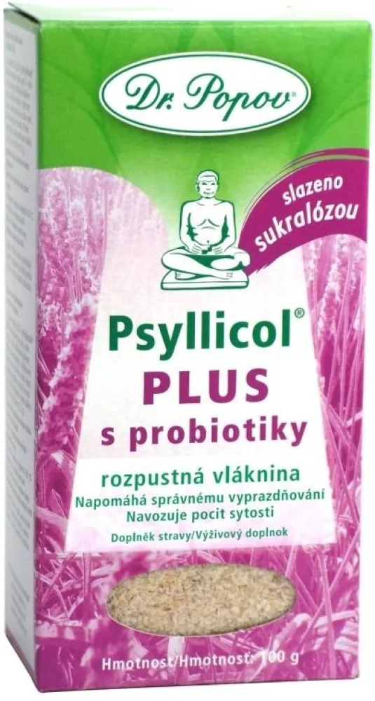 Dr.Popov Psyllicol PLUS s probiotiky 100g