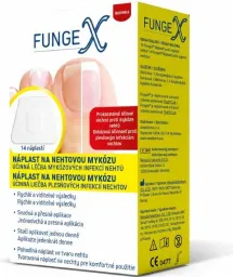 FungeX náplast na nehtovou mykózu 14ks