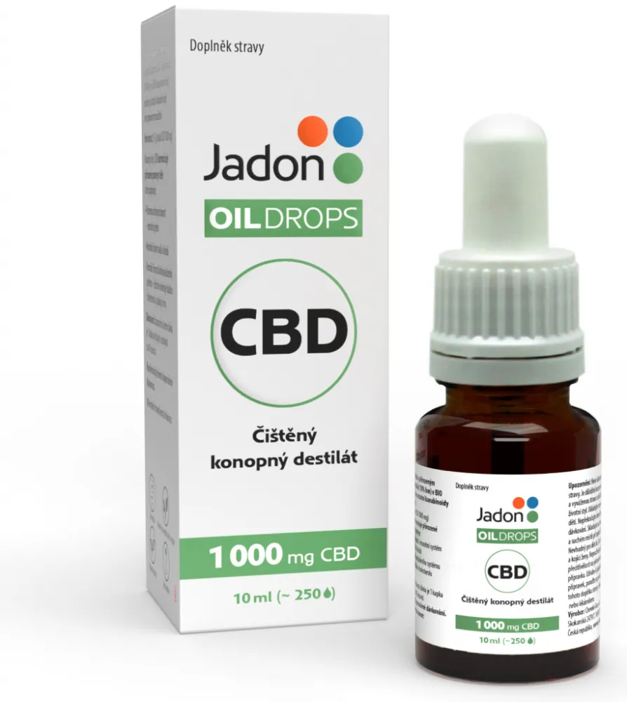 Jadon OIL DROPS konopný olej CBD 10% 10ml