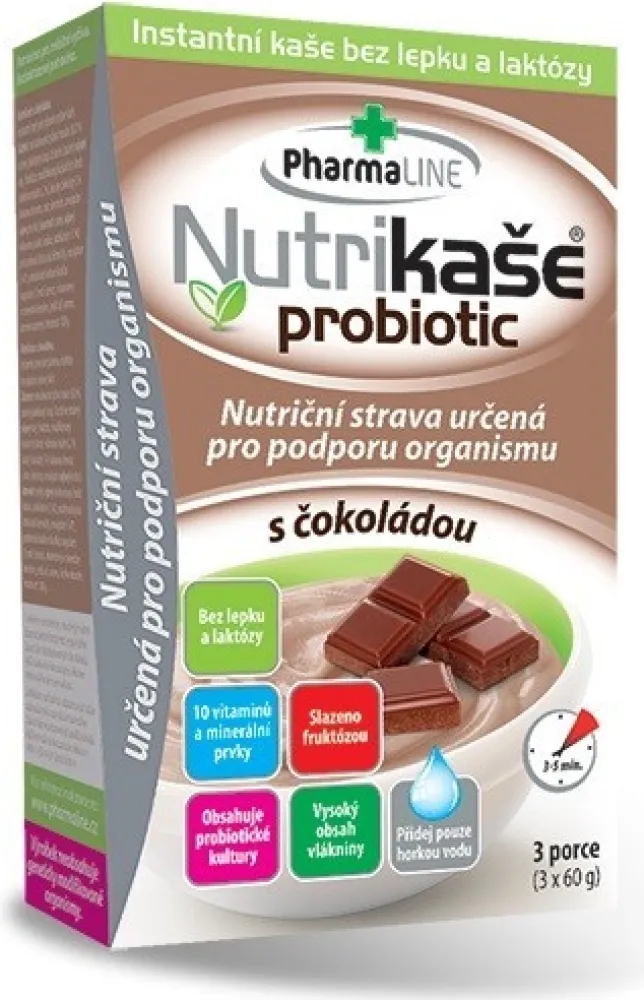 Nutrikaše probiotic s čokoládou 3x60g