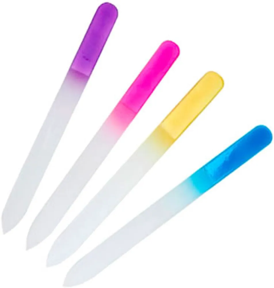 Pilník skleněný barevný oboustranný 14cm 1110B