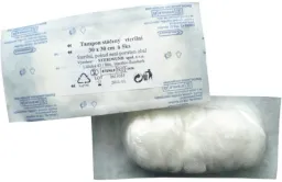 Tampón stáčený z gázy sterilní 30x30/5ks Steriwund