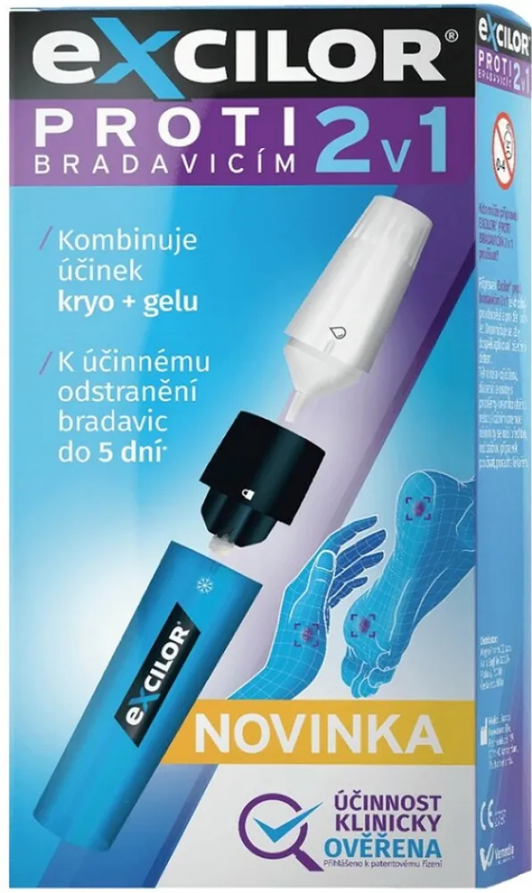 Excilor proti bradavicím 2v1