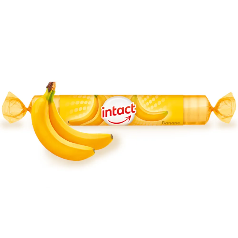 Intact hroznový cukr s vitaminem C Banán 40g