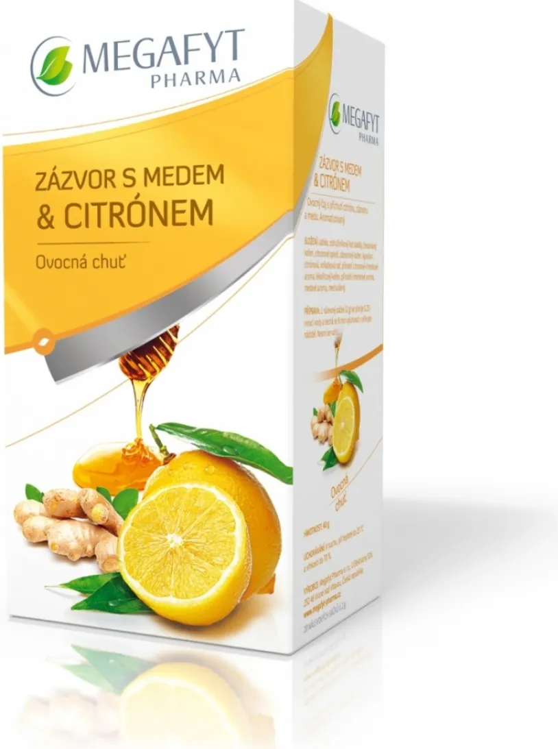 Megafyt Ovocný Zázvor s medem a citrónem 20x2g